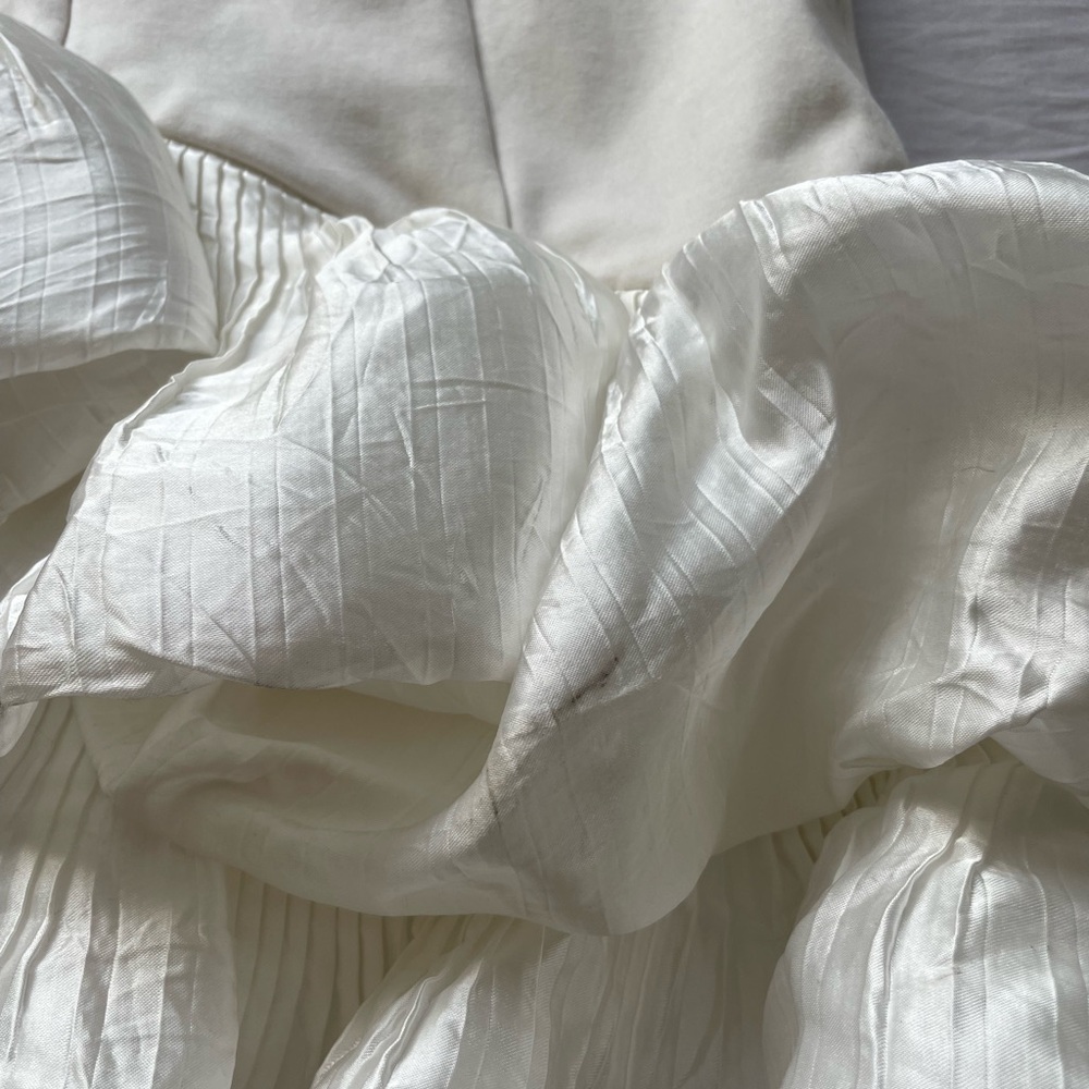 BHLDN White Strapless Ruffled Trumpet Dress - Picture 11 of 14